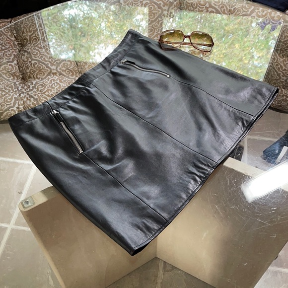 Part Two Dresses & Skirts - Part Two, contemporary leather mini skirt, 40 Eur